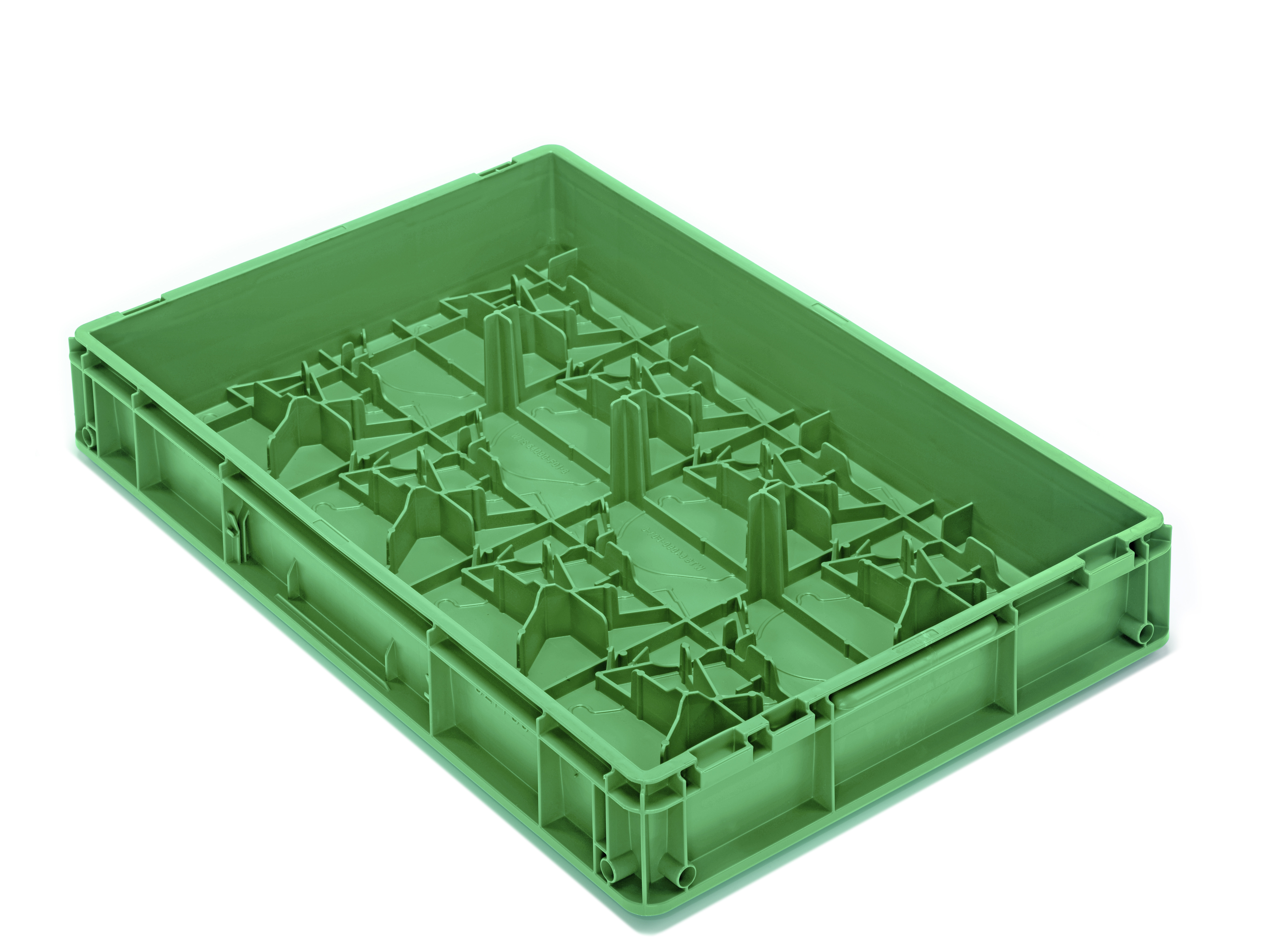 Workpiece carrier made from PP for eight parts
