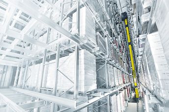 automated deep-freeze high bay warehouse