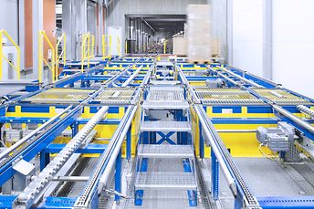 JYSK Denmark pallet conveying system