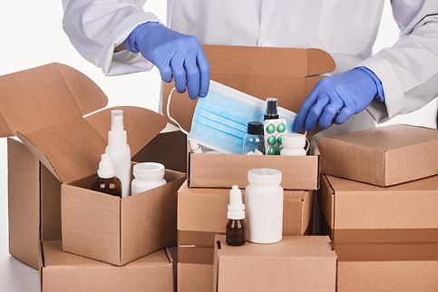 E-Commerce Pharmaceuticals in a Box