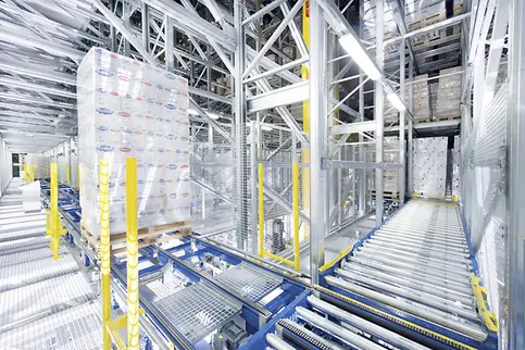 Sistema de transporte de palés