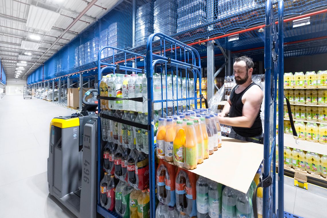 EDEKA Gochsheim, tunnel picking