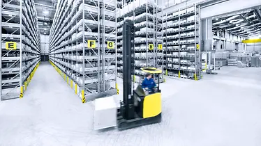 Picture of pallet racking at QuantiParts 