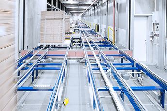 JYSK Denmark pallet conveying system