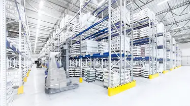 Pallet Racking with fork lift truck