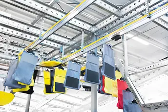 SSI Carrier, szállítópálya, függesztett szállítópálya