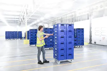  visszaküldhető ládák a Hema-nál