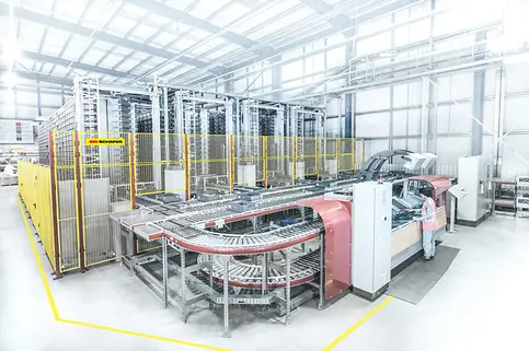 Szállítópálya a United Drug-nál