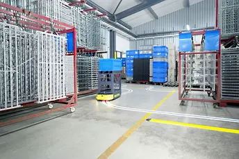 AGV Weasel w środowisku produkcyjnym