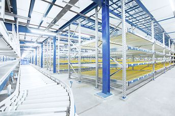 supermarket, hypermarket, retail, KDR, carton live storage, gravity flow racks,