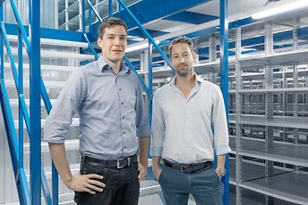 left to right:Tobias Eberhardt, Head of LogisticsStefan Rüttimann, Project