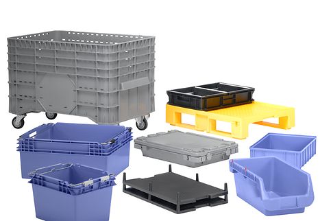 Bac en plastique pour un conditionnement durable de marchandises