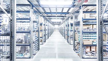 Mezzanine de stockage et espace de picking