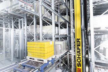 Fully Auotmated High Bay Pallet Warehouse at Klingspor