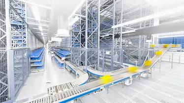 Sistema transportador de contenedores y cajas de cartón