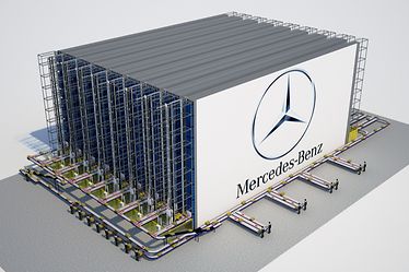 Projeto de Miniload desenvolvido para Mercedes do Brasil. 