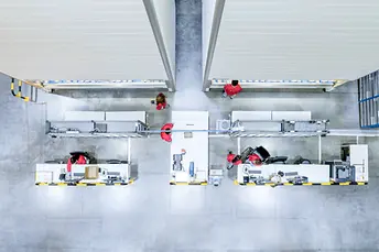 Vedere de ansamblu a realizării întregii comenzi