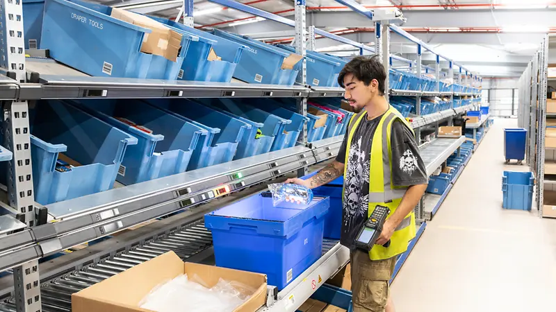 Sgf Racking Gravity flow racks for small stored goods from SSI SCHAEFER your ...