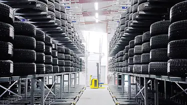 Mobile Racking for tires