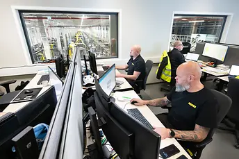 Ellenőrző központ a svéd Coop elosztóközpontjában