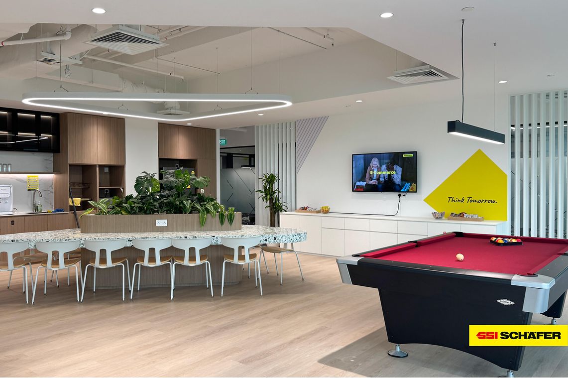 Pantry Pool Table at The SSI SCHAEFER Singapore Office