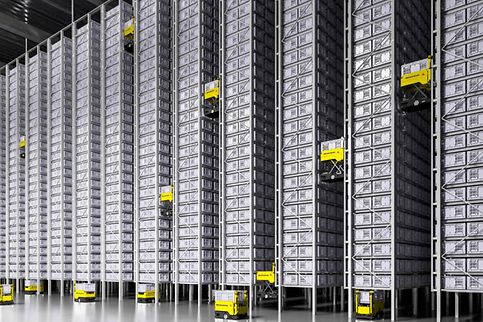 ClimbBots in warehouse