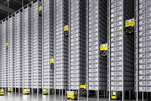 ClimbBots in warehouse