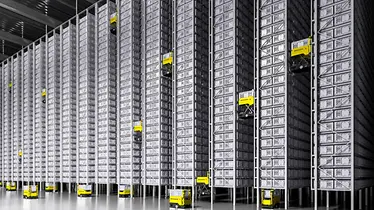 ClimbBots in warehouse