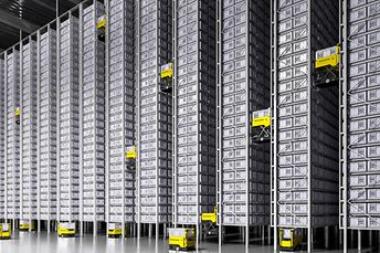 ClimbBots in warehouse