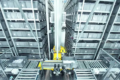 Schäfer Miniload Crane - Stroage and Retrieval Machine for totes, cartons and trays