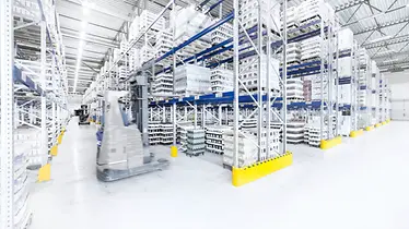 Pallet Racking with fork lift truck