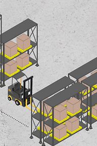 warehouse safety infographic: Considerations in utilizing the warehouse space