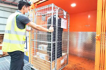 Cargo hoist for economical goods transfer between floors